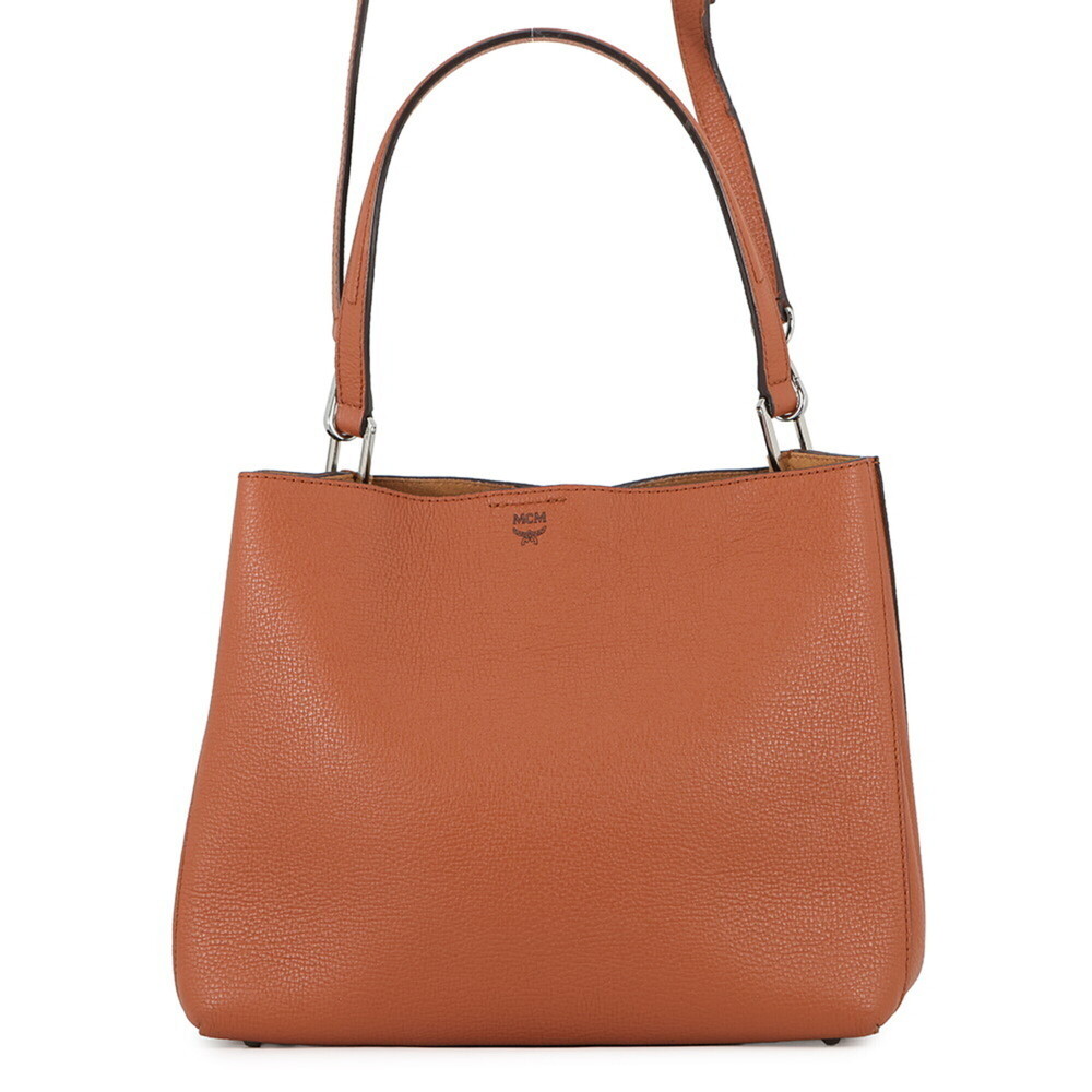MCM Leather Tote Bag MWH6ASR01NE001 2-way Handbag for Women